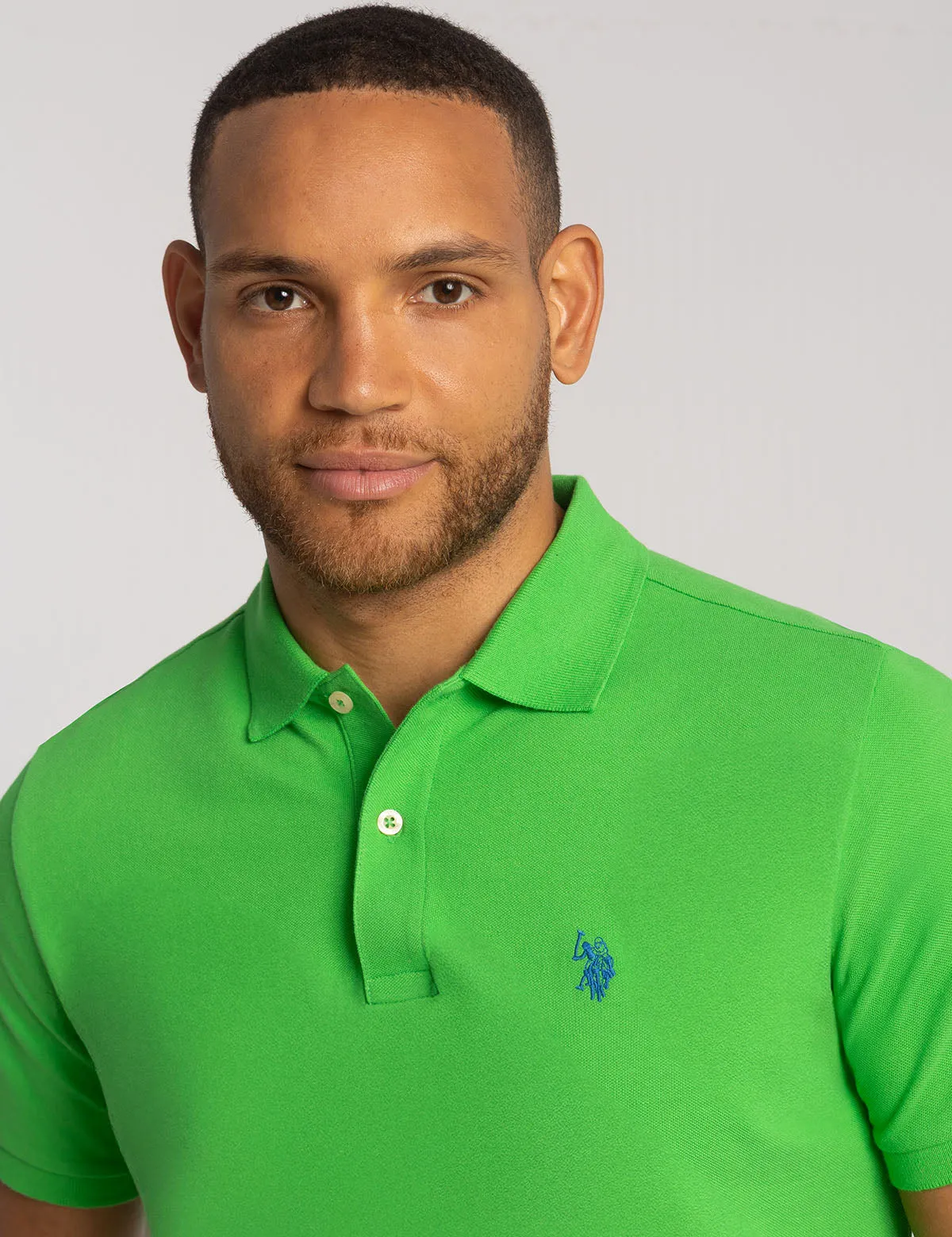 SOLID PIQUE SMALL LOGO POLO SHIRT sold by U.S. Polo Assn. product image thumbnail 3