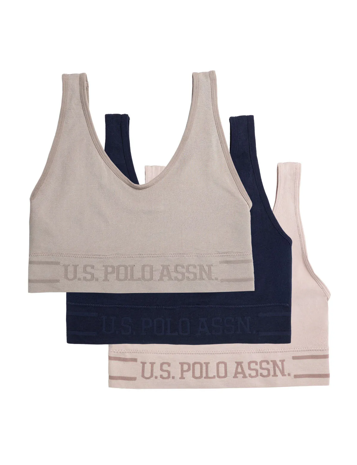 3PK SEAMLESS MICROFIBER BRALETTES sold by U.S. Polo Assn. product image thumbnail 4