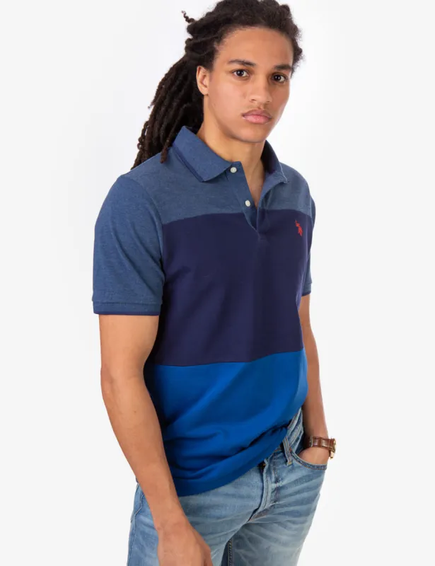 HEATHER COLORBLOCK STRIPE POLO SHIRT sold by U.S. Polo Assn.