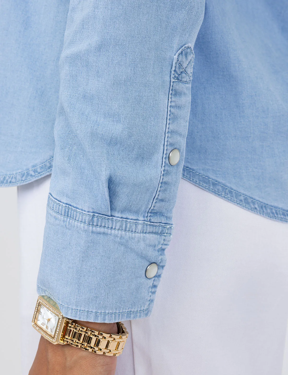 SNAP PLACKET DENIM SHIRT sold by U.S. Polo Assn. product image thumbnail 4