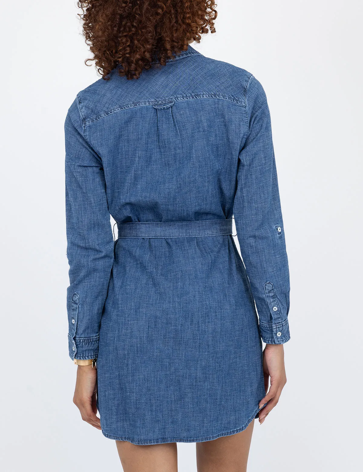 DENIM BUTTON DOWN DRESS sold by U.S. Polo Assn. product image thumbnail 4