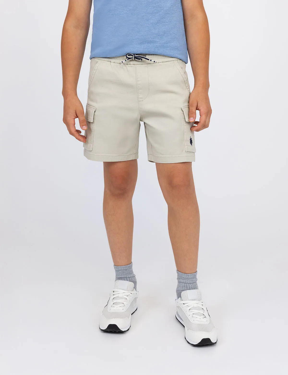 BOYS PULL ON CARGO STRETCH TWILL SHORT sold by U.S. Polo Assn.