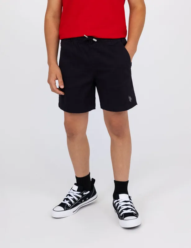 BOYS PULL ON STRETCH TWILL JOGGER SHORT sold by U.S. Polo Assn.