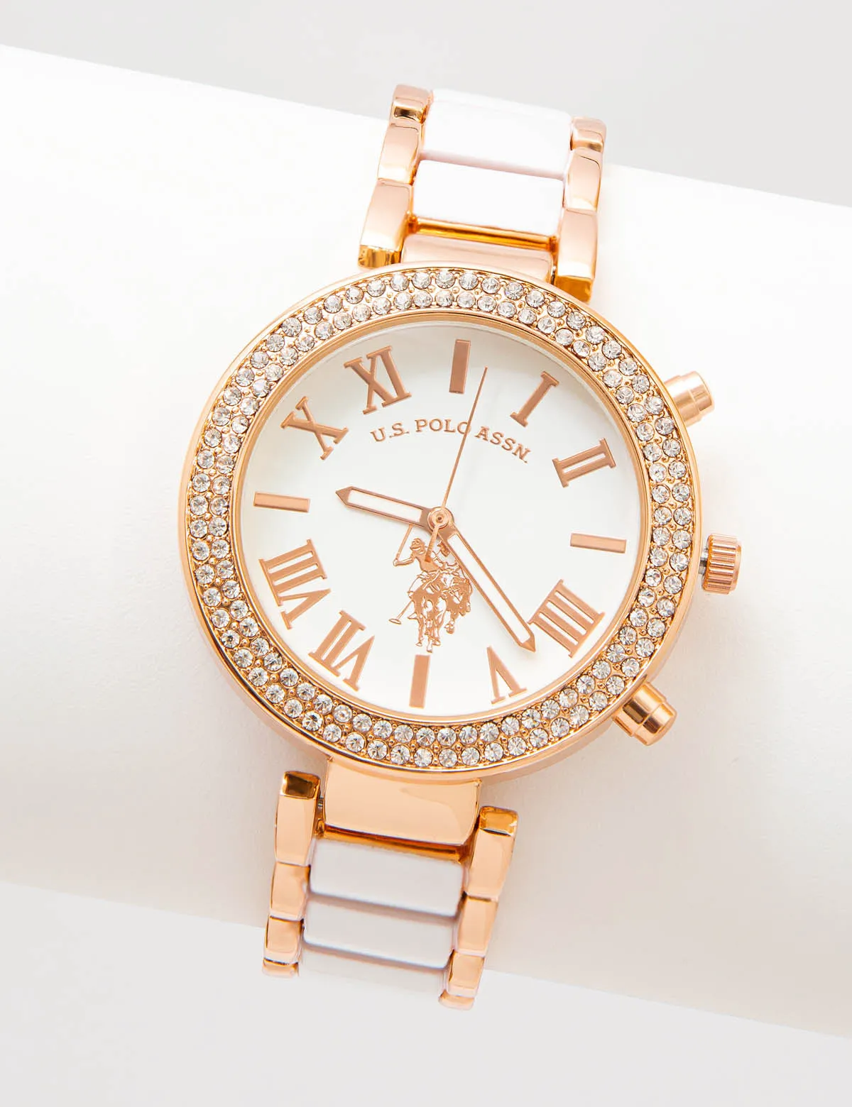 LADIES EMBELLISHED LINK WATCH sold by U.S. Polo Assn.