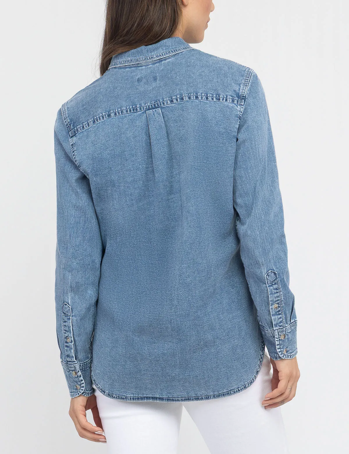 LONG SLEEVE MULTI TONAL CHAMBRAY SHIRT sold by U.S. Polo Assn. product image thumbnail 5