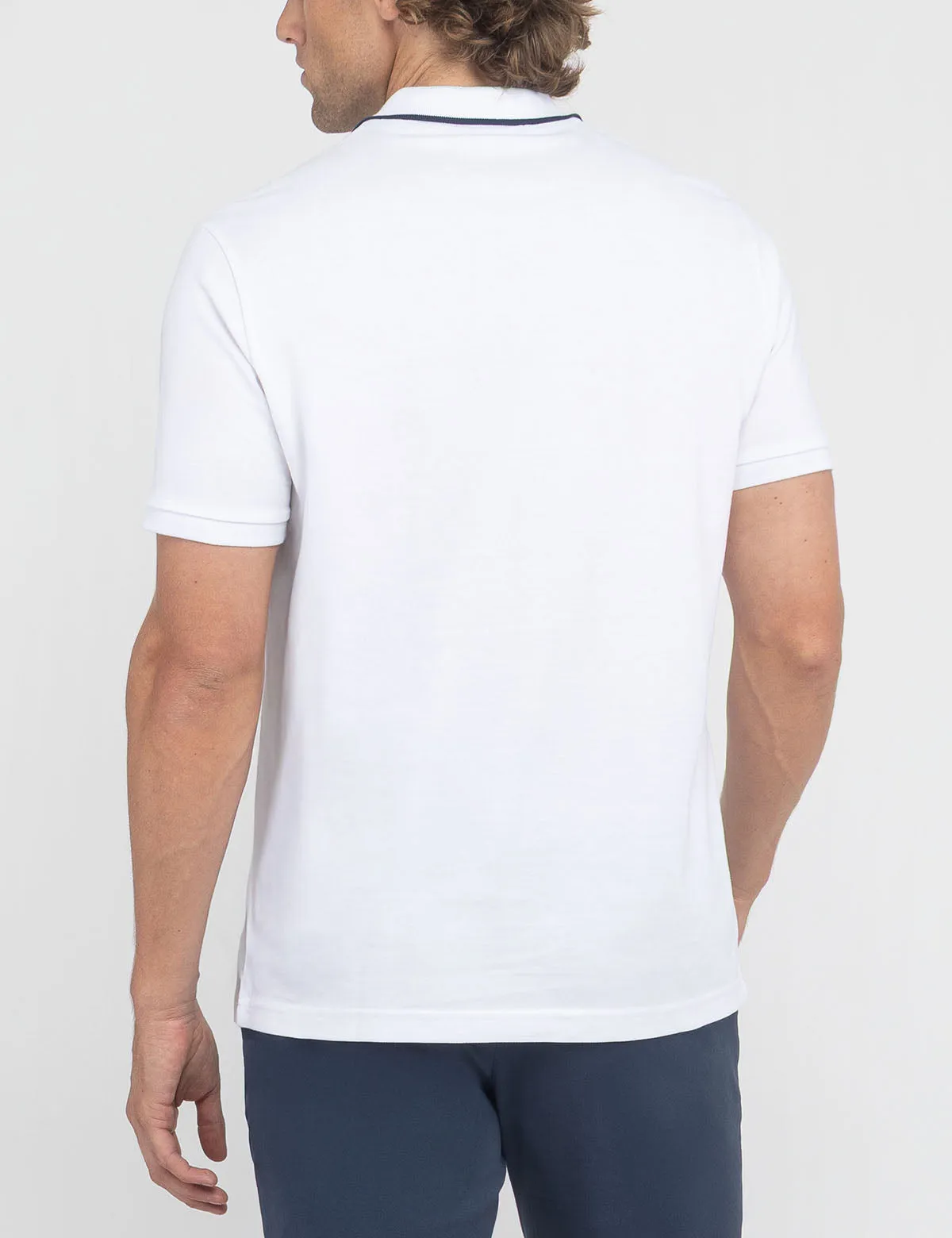 COLOR BLOCK CHEST STRIPE PIQUE POLO SHIRT sold by U.S. Polo Assn. product image thumbnail 4