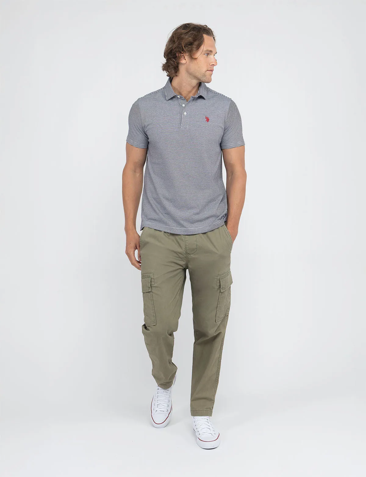 FEEDER STRIPE JERSEY POLO SHIRT sold by U.S. Polo Assn.