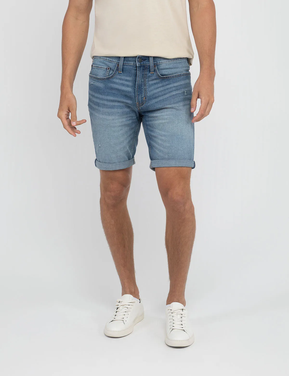 SLIM STRAIGHT 5 POCKET CUFFED DENIM SHORT sold by U.S. Polo Assn. product image thumbnail 2