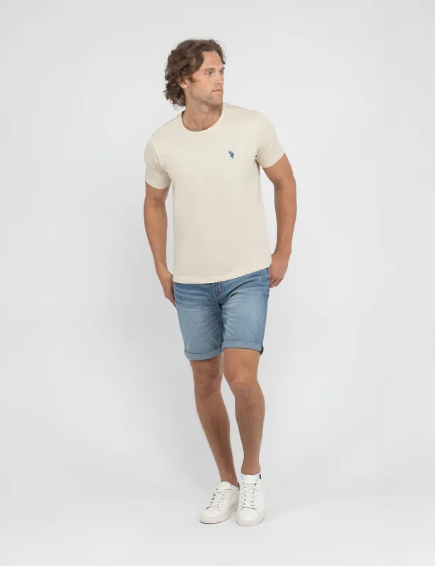 SLIM STRAIGHT 5 POCKET CUFFED DENIM SHORT sold by U.S. Polo Assn.