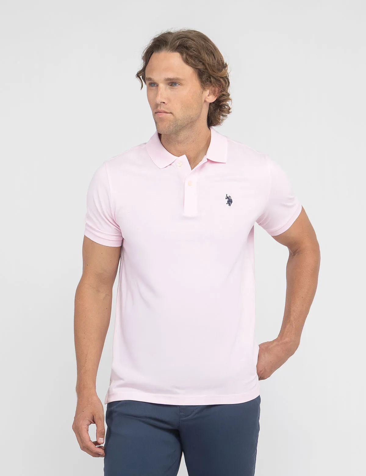 SLIM FIT SOLID PIQUE POLO SHIRT sold by U.S. Polo Assn. product image thumbnail 4