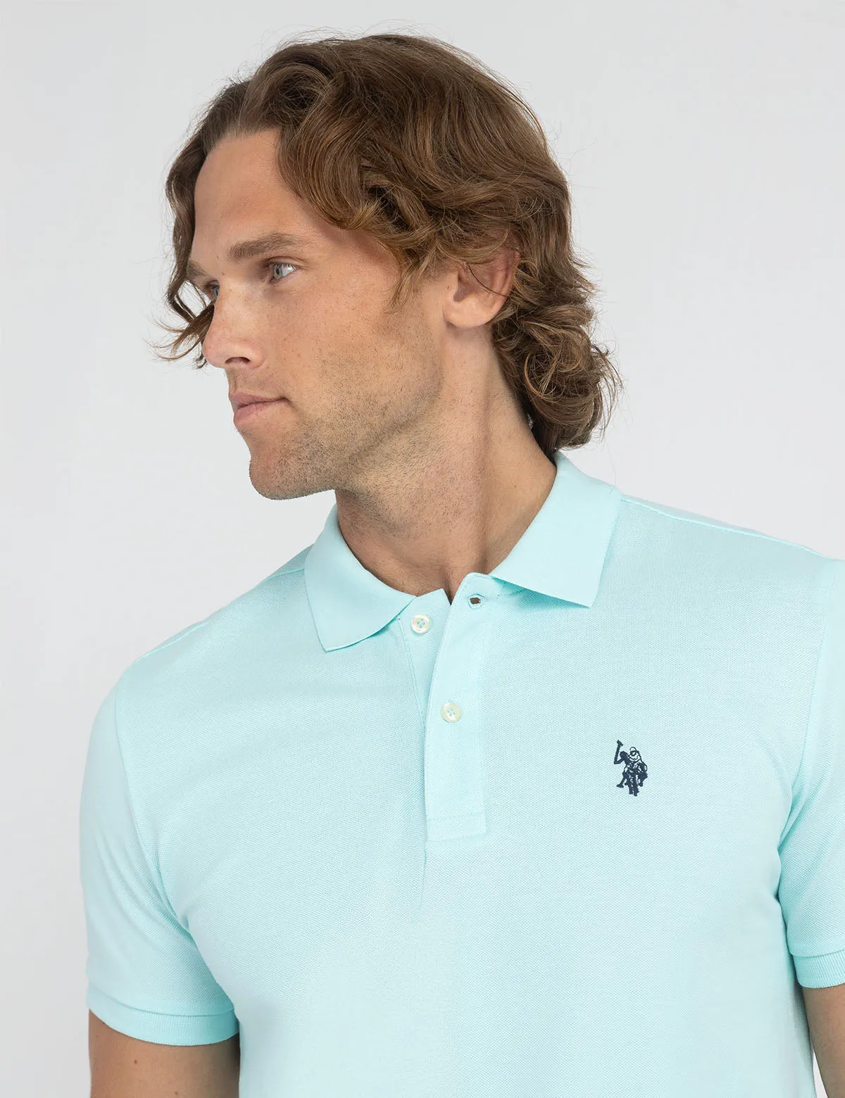 SLIM FIT SOLID PIQUE POLO SHIRT sold by U.S. Polo Assn. product image thumbnail 2