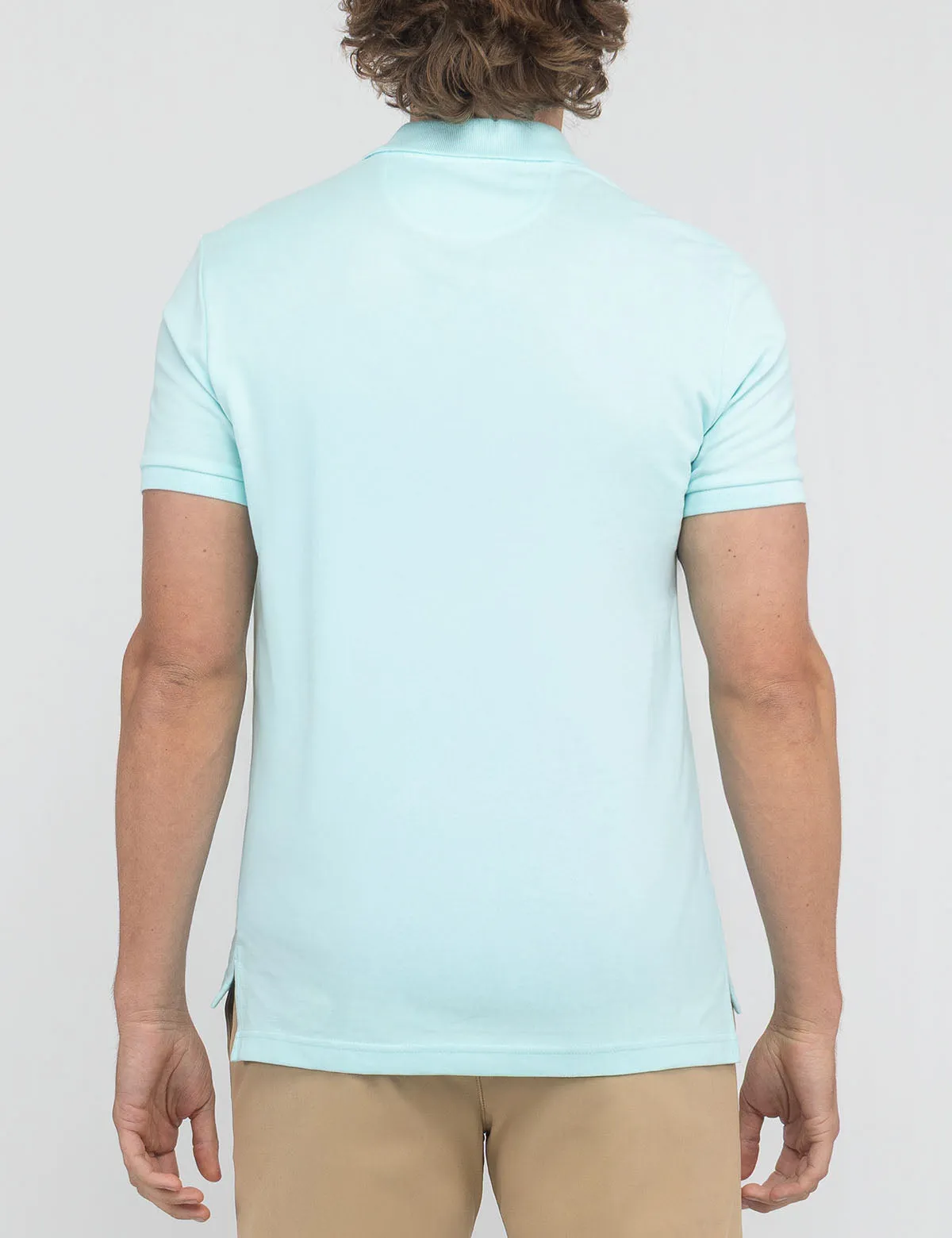 SLIM FIT SOLID PIQUE POLO SHIRT sold by U.S. Polo Assn. product image thumbnail 3