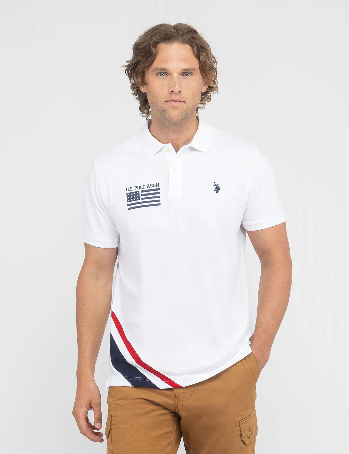 FLAG SASH PRINT POLO SHIRT sold by U.S. Polo Assn. product image thumbnail 5