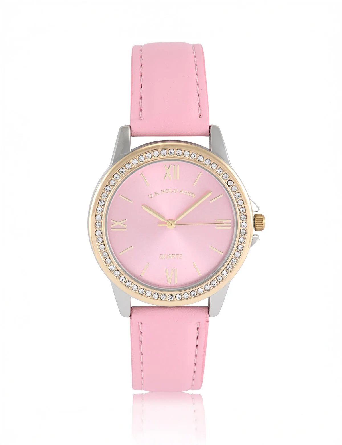 LADIES PINK STRAP WATCH WITH GOLD ACCENT sold by U.S. Polo Assn. product image thumbnail 3