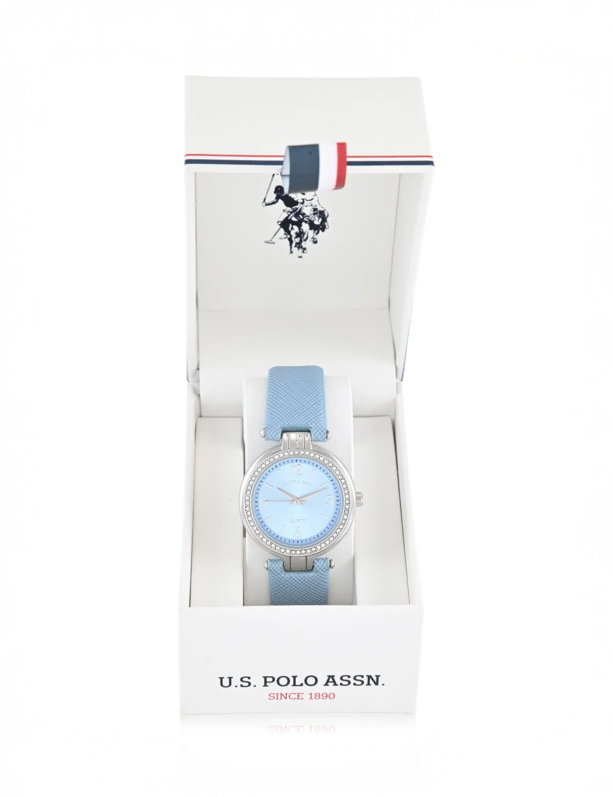 LADIES BLUE STRAP WATCH WITH SILVER ACCENT sold by U.S. Polo Assn. product image thumbnail 2