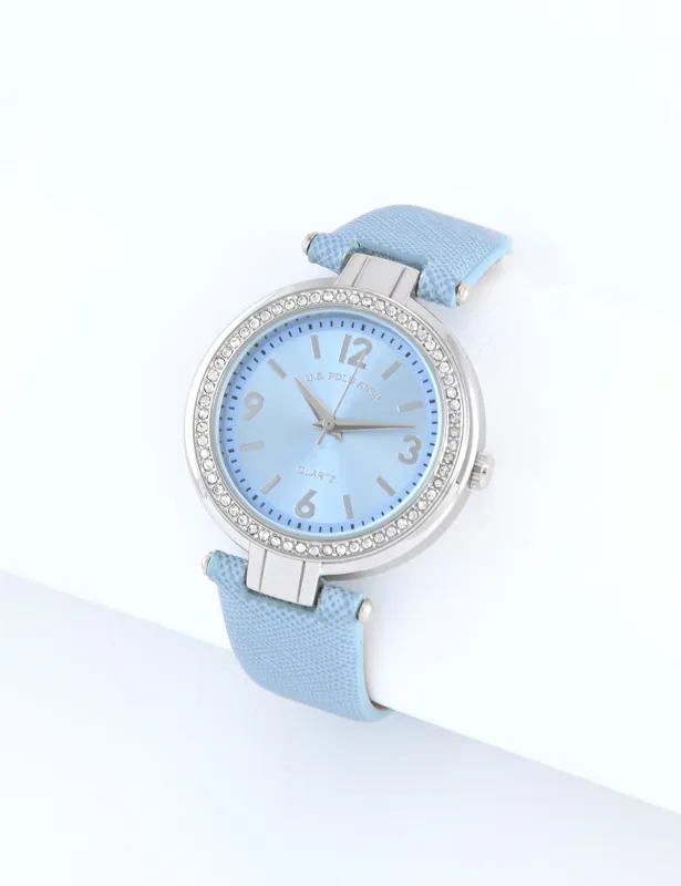 LADIES BLUE STRAP WATCH WITH SILVER ACCENT sold by U.S. Polo Assn.