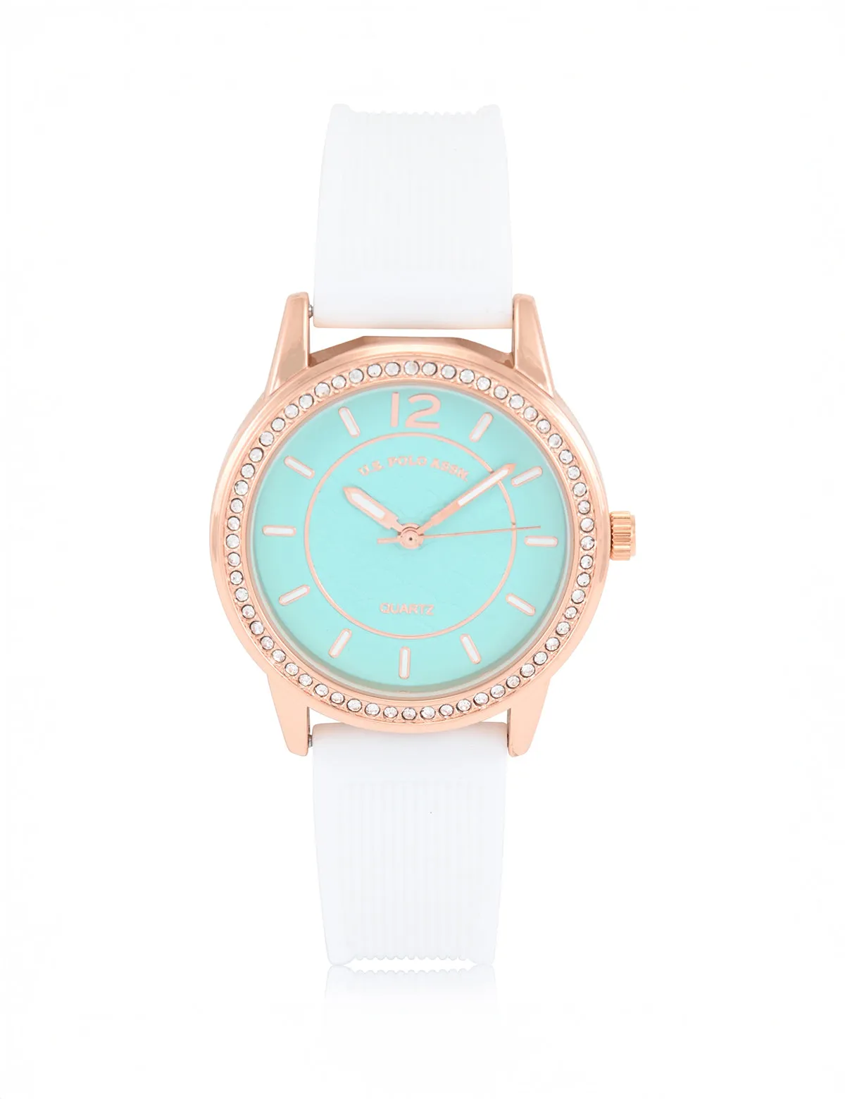 LADIES BLUE FACE WATCH WITH GOLD ACCENT sold by U.S. Polo Assn. product image thumbnail 3