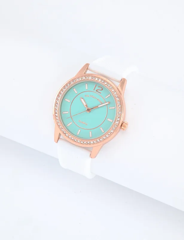 LADIES BLUE FACE WATCH WITH GOLD ACCENT sold by U.S. Polo Assn.