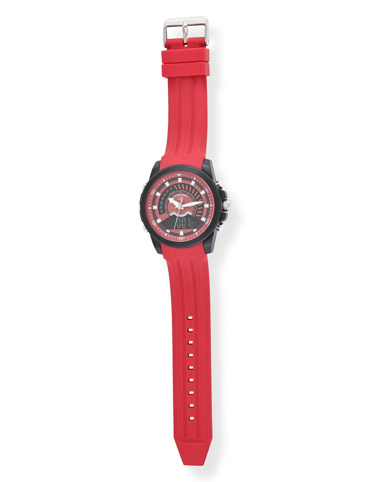 MENS RED STRAP ANADIGI WATCH sold by U.S. Polo Assn. product image thumbnail 5