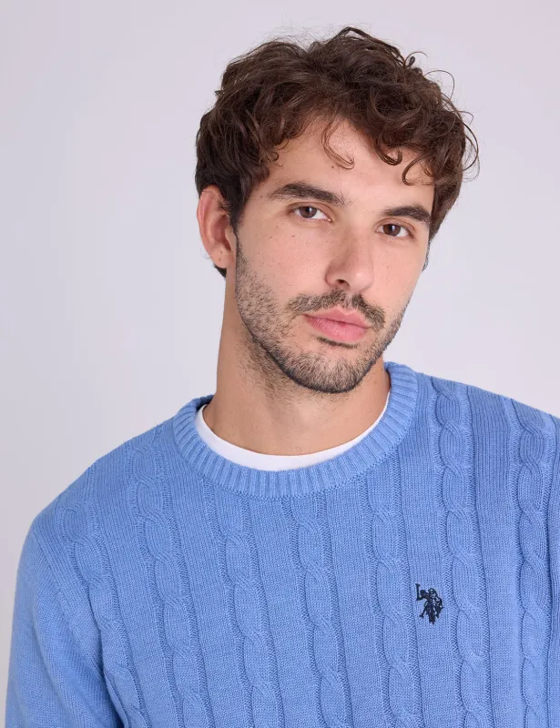 CABLE CREW NECK SWEATER sold by U.S. Polo Assn.
