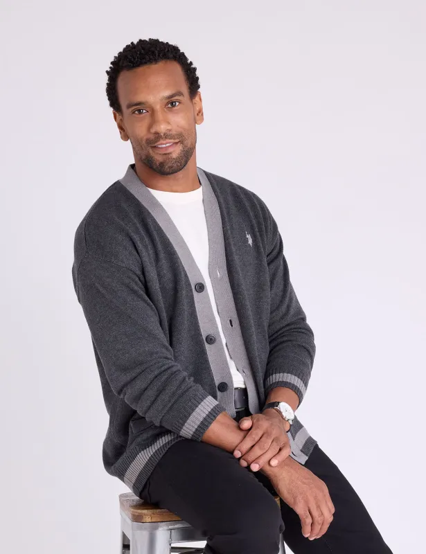 V-NECK RELAXED FIT CARDIGAN sold by U.S. Polo Assn.