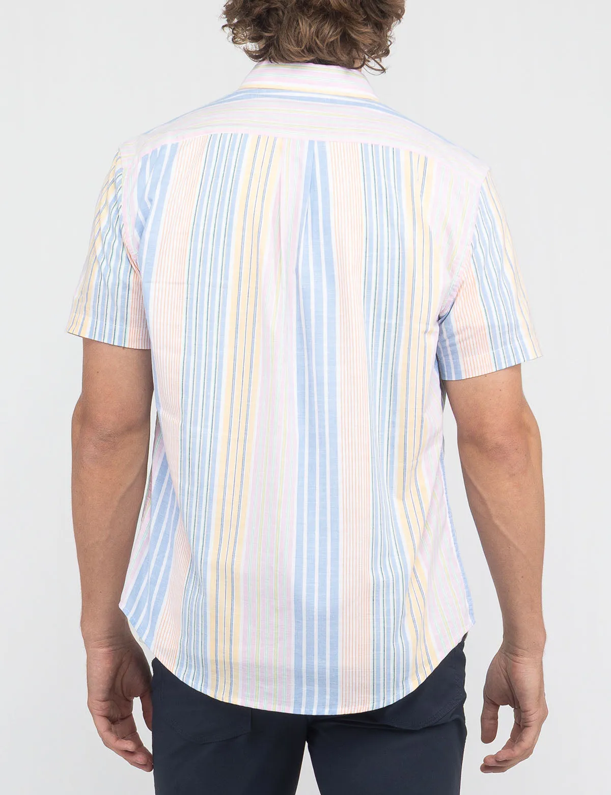 SHORT SLEEVE MULTI VERTICAL STRIPE SHIRT sold by U.S. Polo Assn. product image thumbnail 3