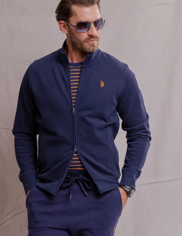 WHITE LABEL FRENCH TERRY TRACK JACKET sold by U.S. Polo Assn.