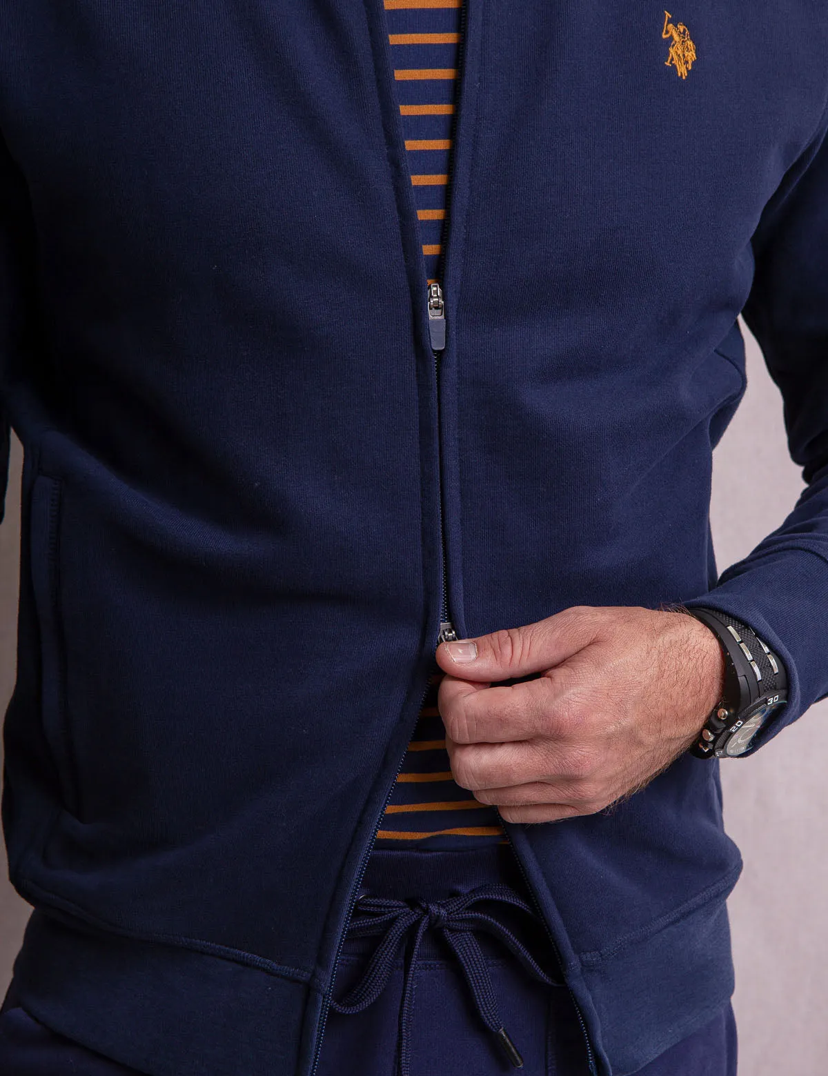 WHITE LABEL FRENCH TERRY TRACK JACKET sold by U.S. Polo Assn. product image thumbnail 4