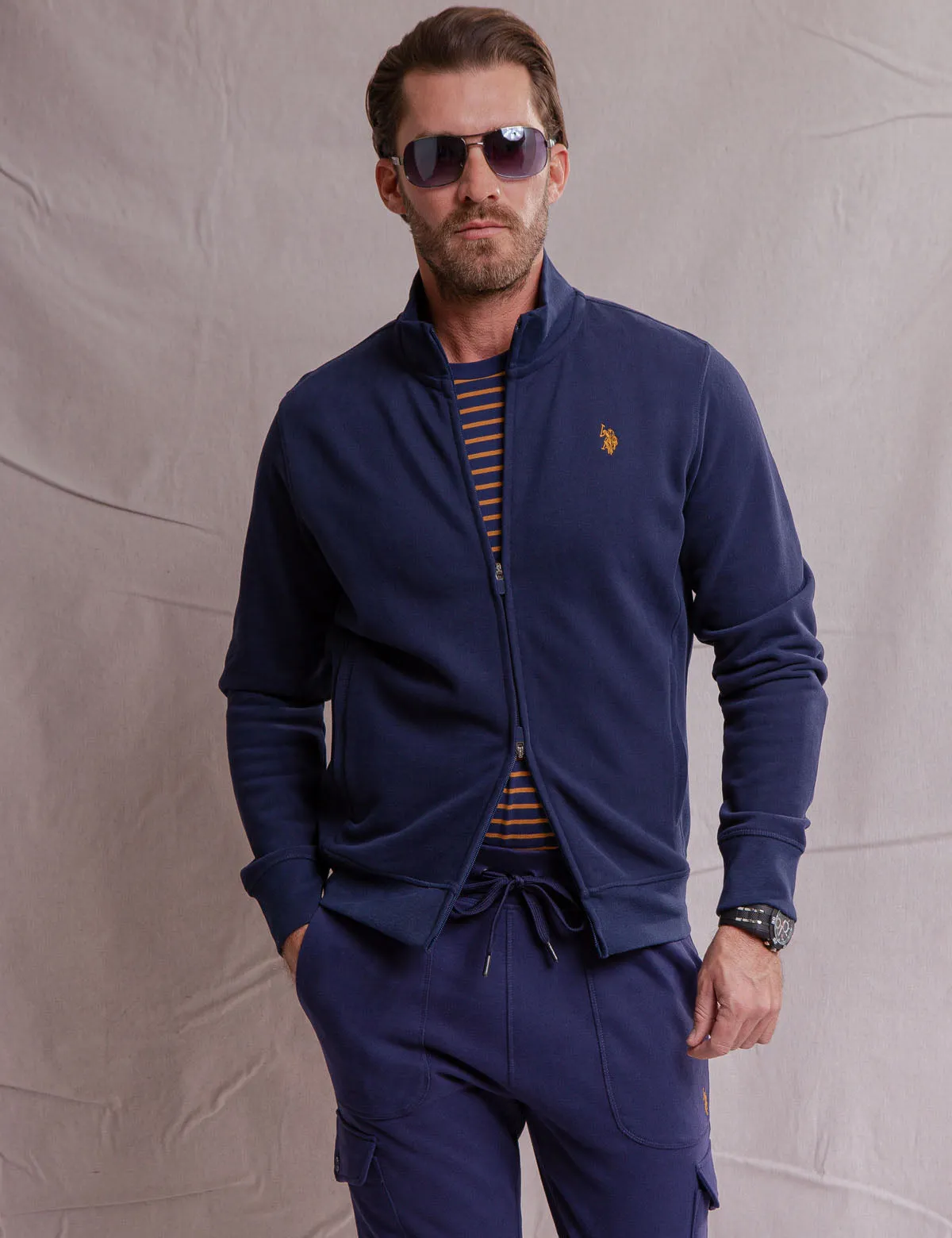 WHITE LABEL FRENCH TERRY TRACK JACKET sold by U.S. Polo Assn. product image thumbnail 3