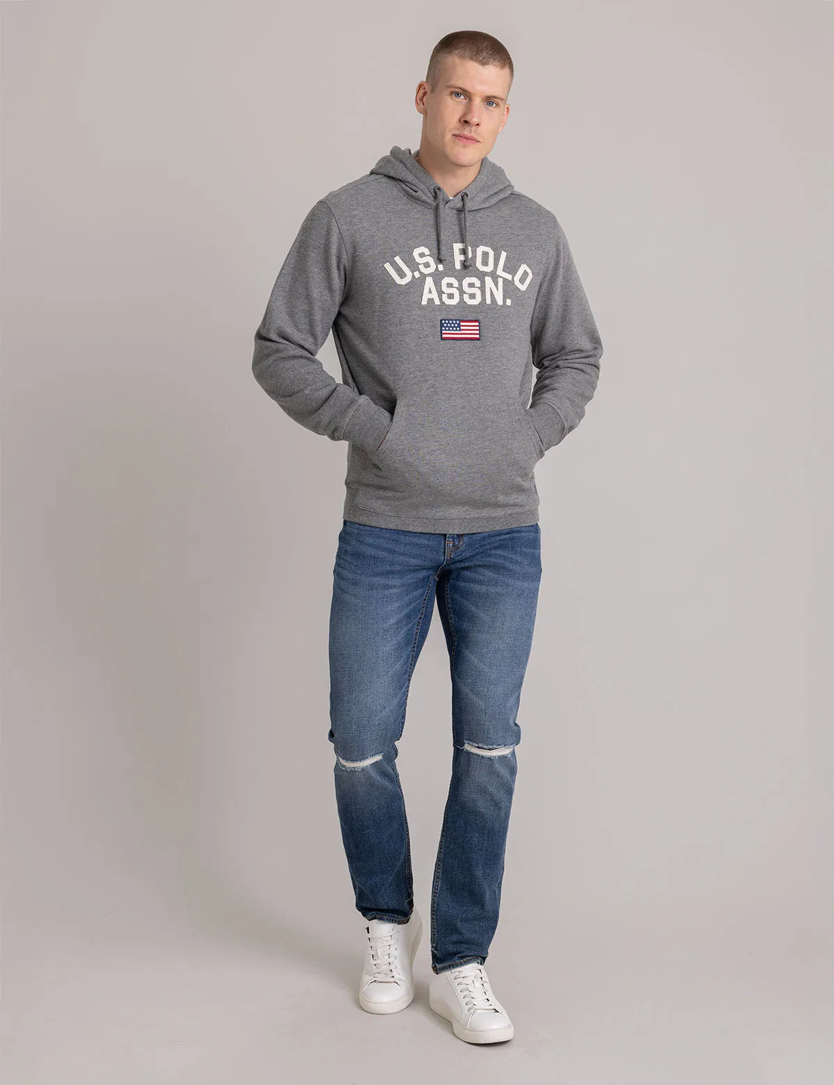 EMBROIDERED FRENCH TERRY PULLOVER HOODIE sold by U.S. Polo Assn. product image thumbnail 2