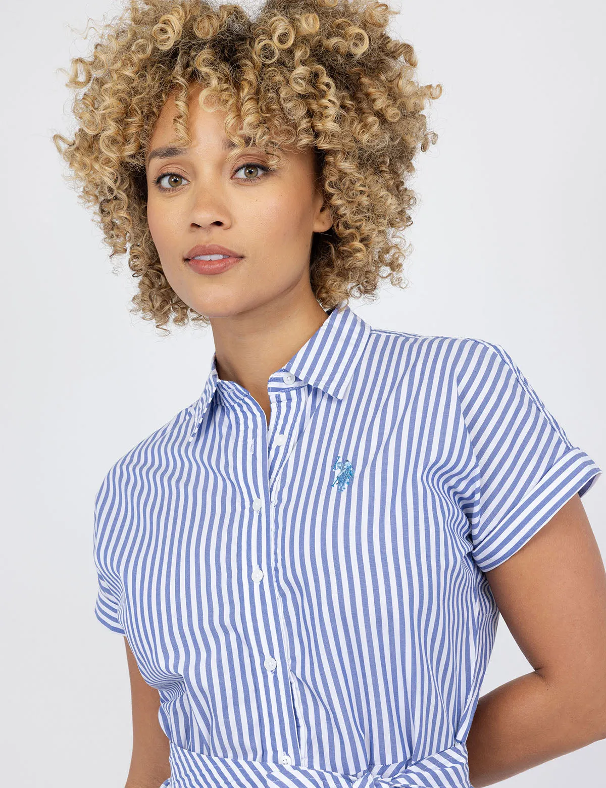 STRIPE DOLMAN SLEEVE DRESS sold by U.S. Polo Assn. product image thumbnail 3