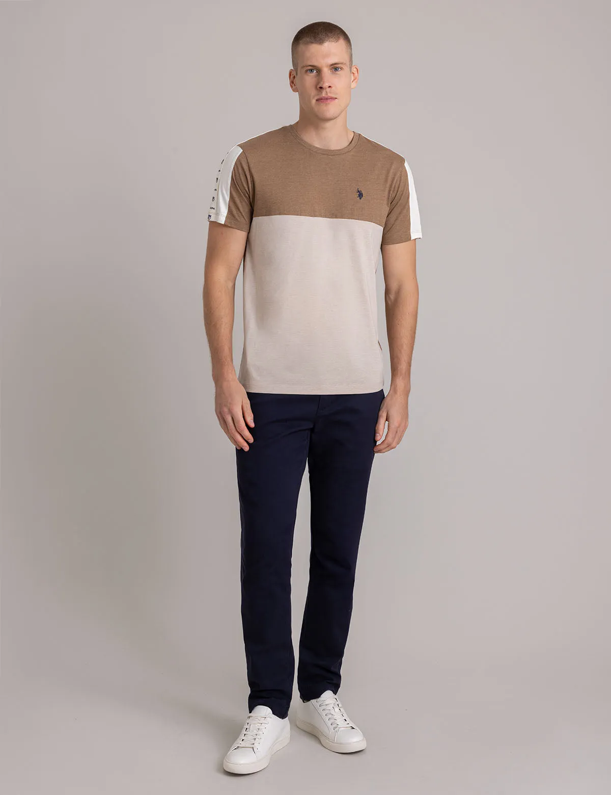SHOULDER LOGO TRICOT TRIM T-SHIRT sold by U.S. Polo Assn. product image thumbnail 3