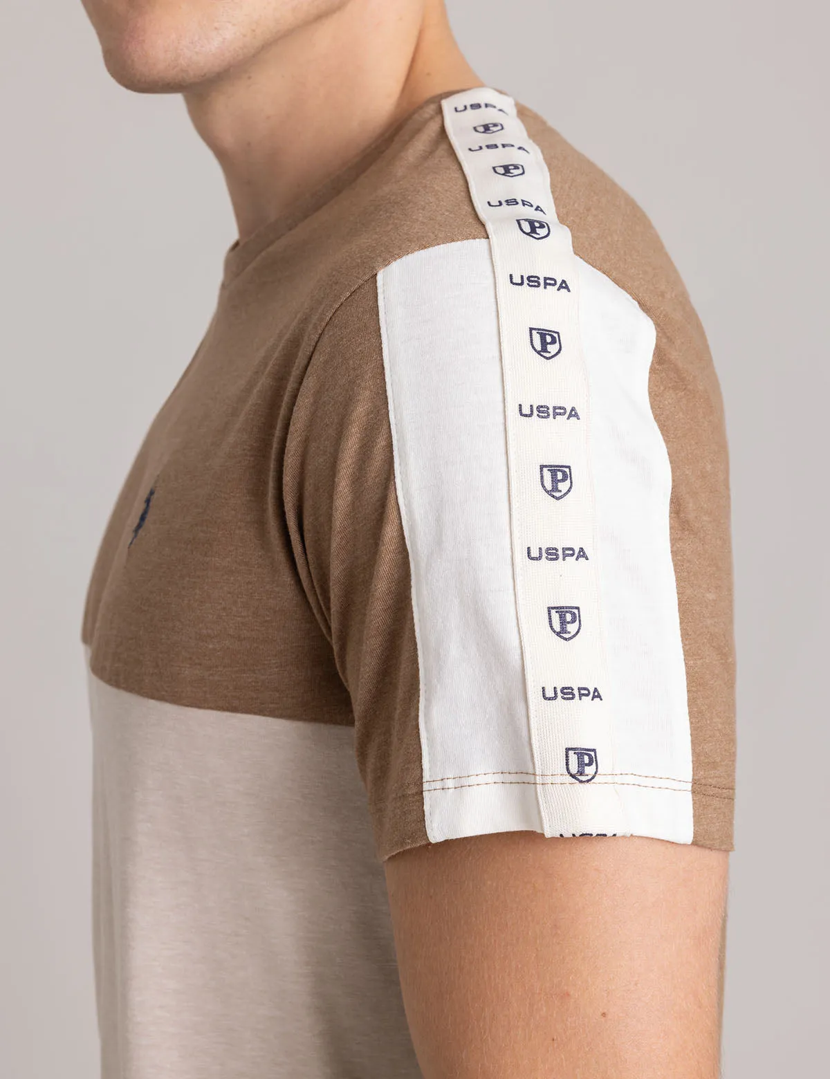 SHOULDER LOGO TRICOT TRIM T-SHIRT sold by U.S. Polo Assn. product image thumbnail 2