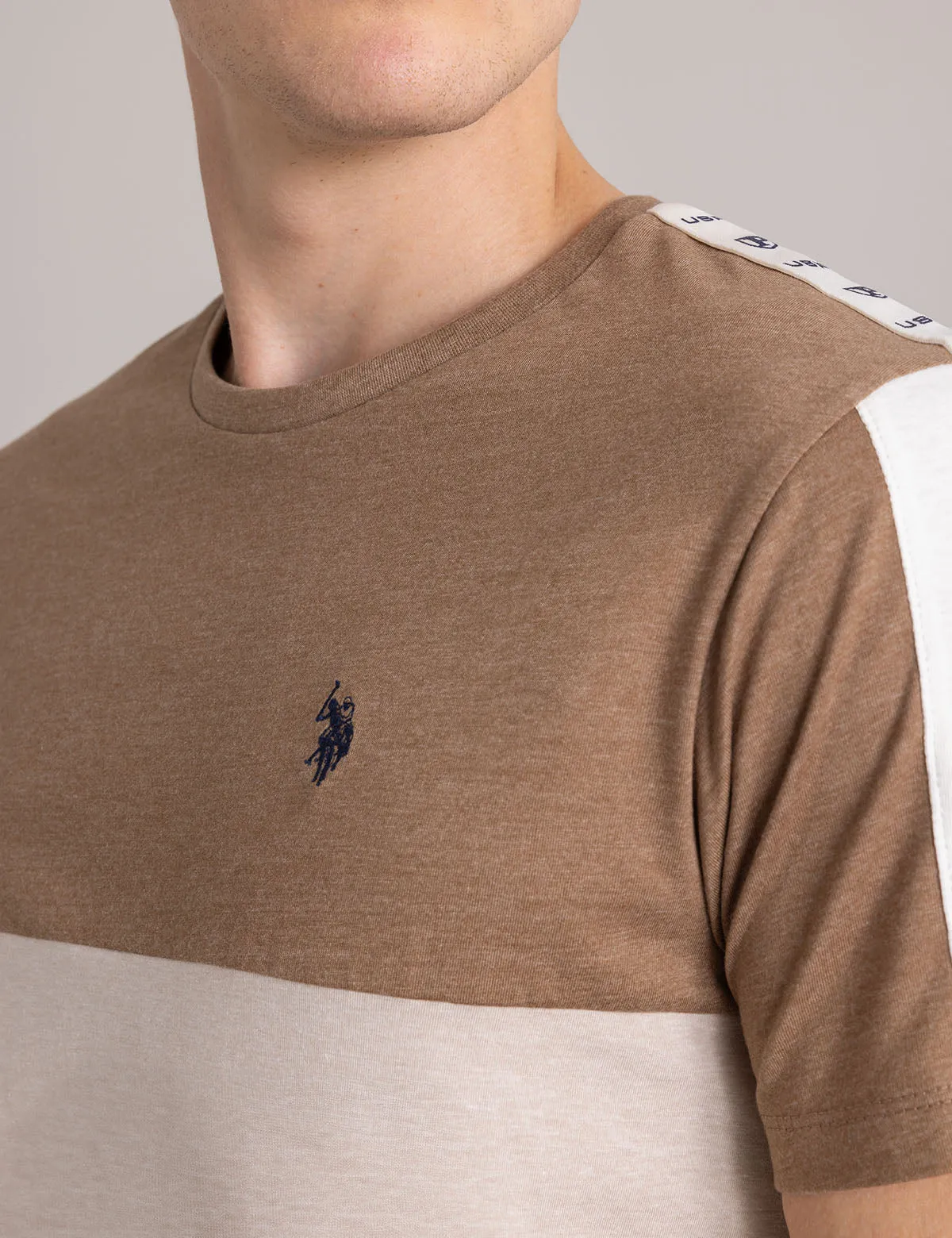 SHOULDER LOGO TRICOT TRIM T-SHIRT sold by U.S. Polo Assn. product image thumbnail 4