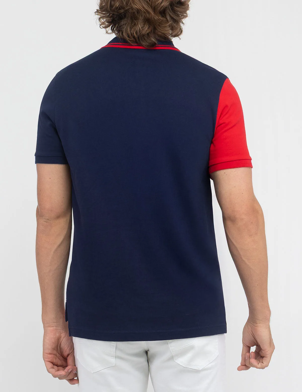 DIAGONAL COLOR BLOCK PIQUE POLO SHIRT sold by U.S. Polo Assn. product image thumbnail 2