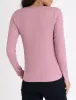 LONG SLEEVE RIB SCOOP NECK T-SHIRT sold by U.S. Polo Assn.