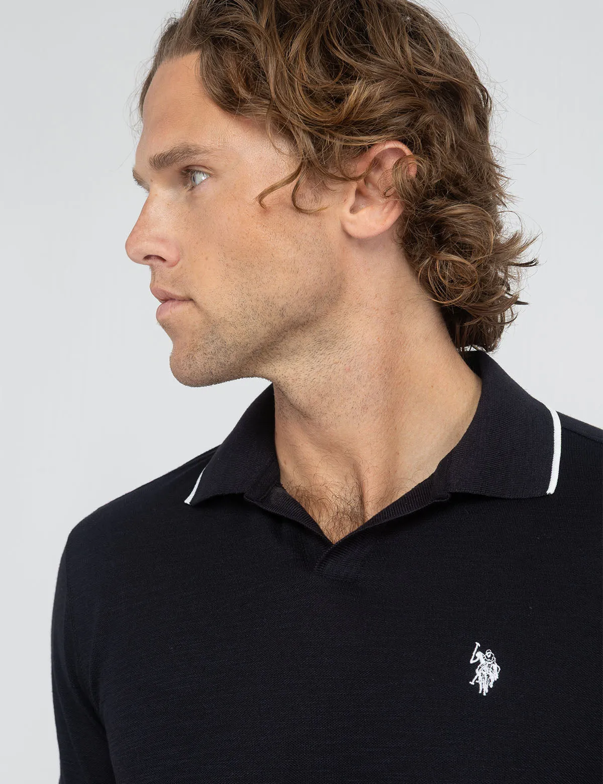 WHITE LABEL SLUB PIQUE POLO SHIRT sold by U.S. Polo Assn. product image thumbnail 3
