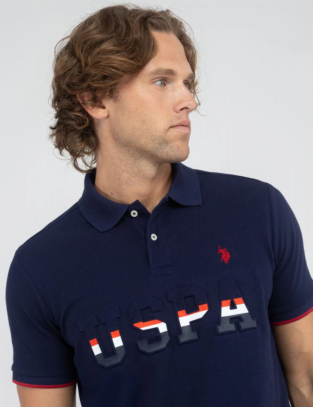 USPA EMBOSSED PIQUE POLO SHIRT sold by U.S. Polo Assn.