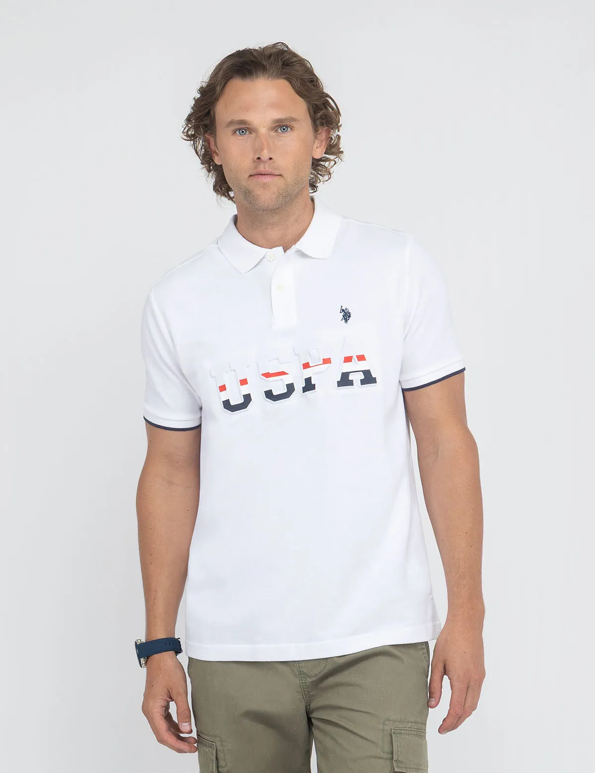 USPA EMBOSSED PIQUE POLO SHIRT sold by U.S. Polo Assn. product image thumbnail 5