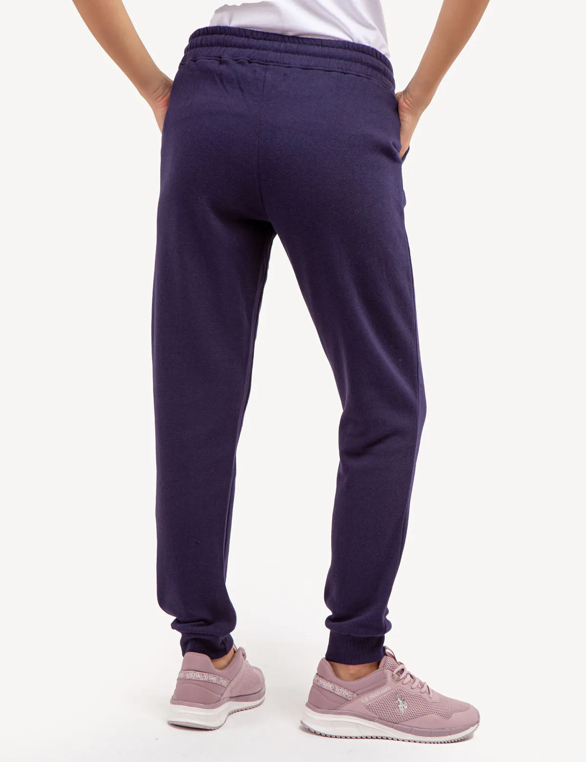 FLEECE HIGH WAISTED LOGO JOGGER sold by U.S. Polo Assn. product image thumbnail 3