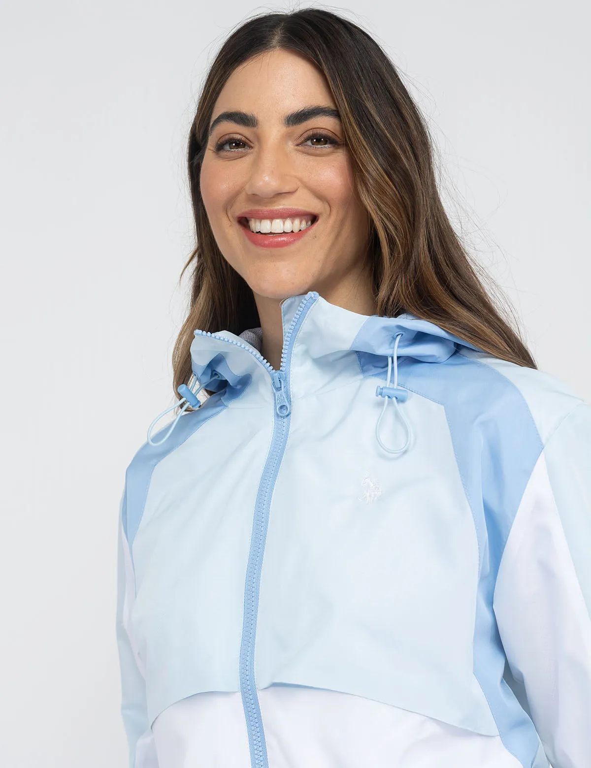 COLOR BLOCK HOODED WINDBREAKER sold by U.S. Polo Assn. product image thumbnail 3