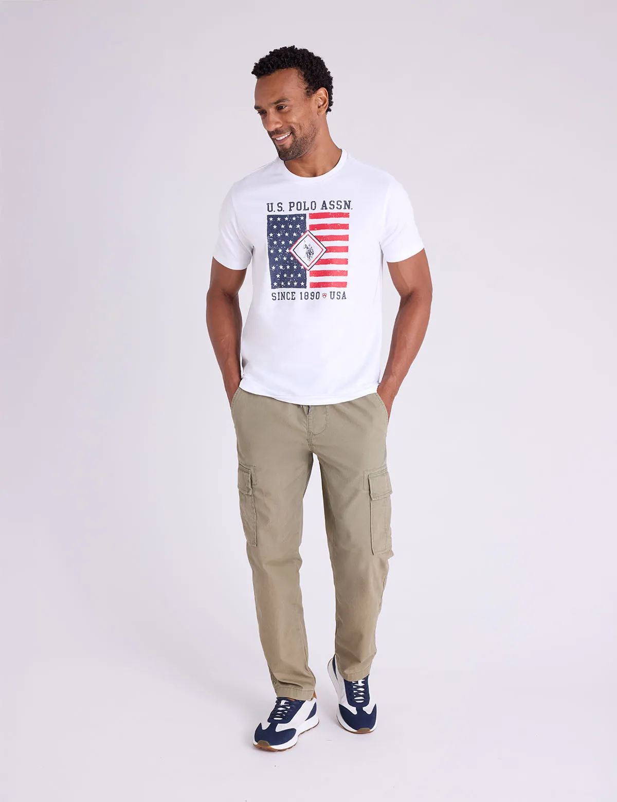 AMERICANA FLAG GRAPHIC PRINT JERSEY T-SHIRT sold by U.S. Polo Assn. product image thumbnail 2