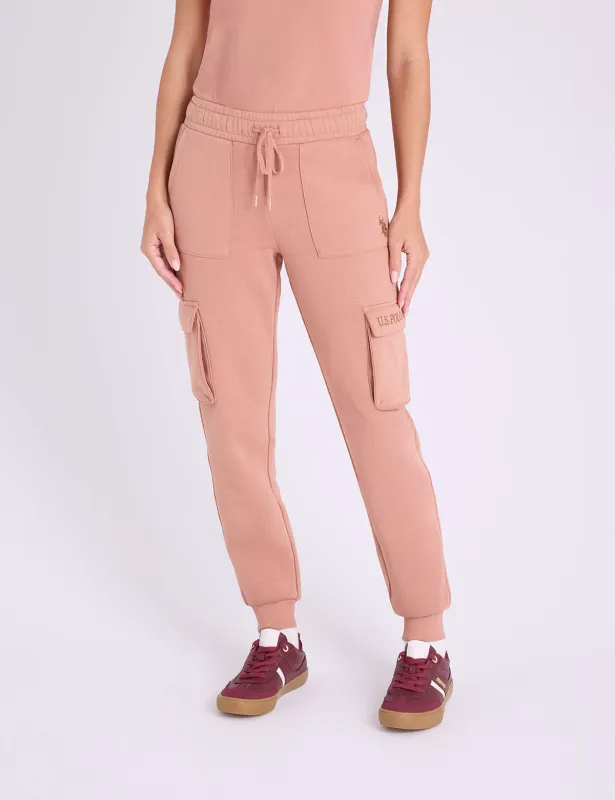 METALLIC EMBROIDERD CARGO JOGGER sold by U.S. Polo Assn.