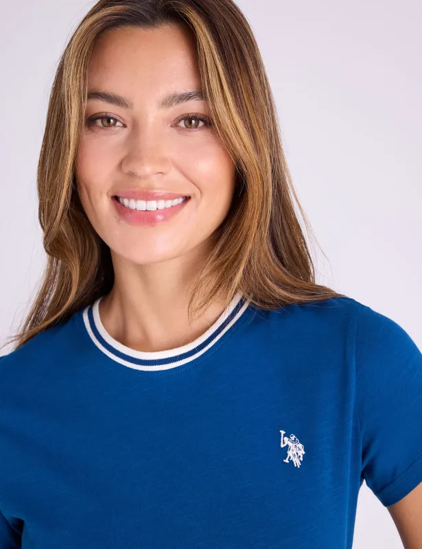 RINGER NECK TRIM T-SHIRT made by U.S. Polo Assn.