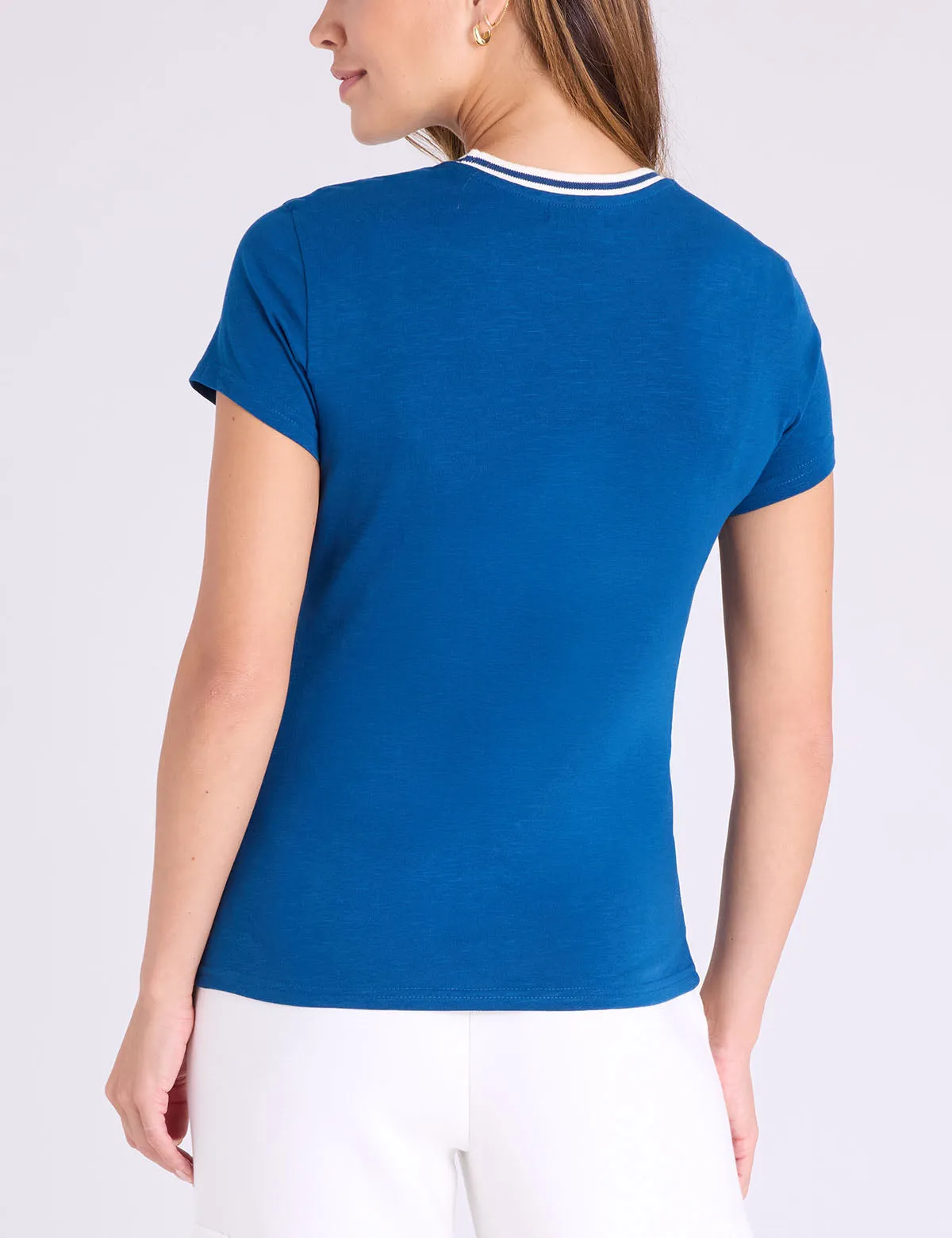 RINGER NECK TRIM T-SHIRT sold by U.S. Polo Assn. product image thumbnail 4