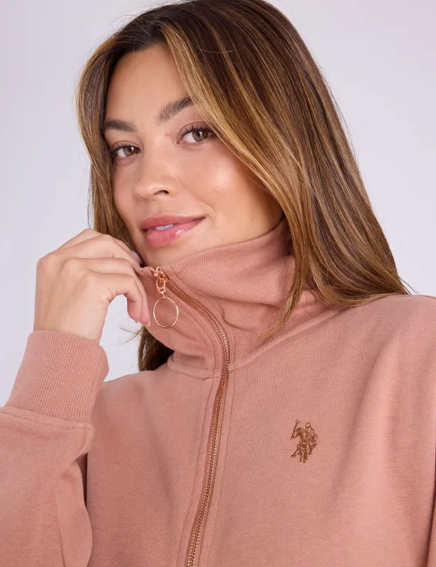 QUARTER ZIP METALLIC EMBROIDERED PULLOVER sold by U.S. Polo Assn.