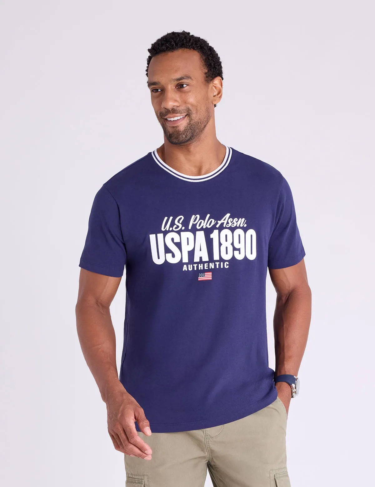 SCRIPT WORDMARK GRAPHIC T-SHIRT sold by U.S. Polo Assn.