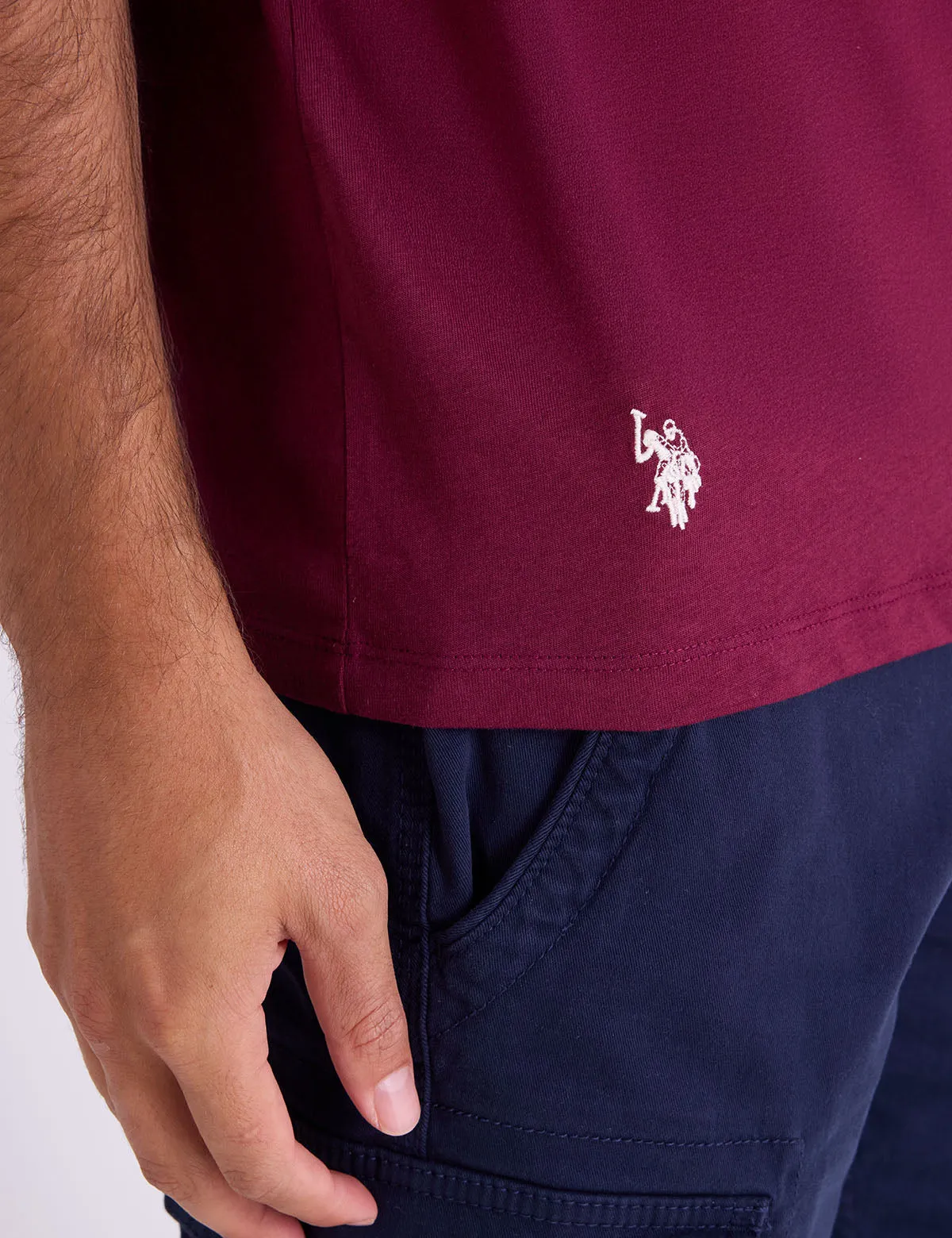 COLOR BLOCK CHEST WORDMARK JERSEY T-SHIRT sold by U.S. Polo Assn. product image thumbnail 5