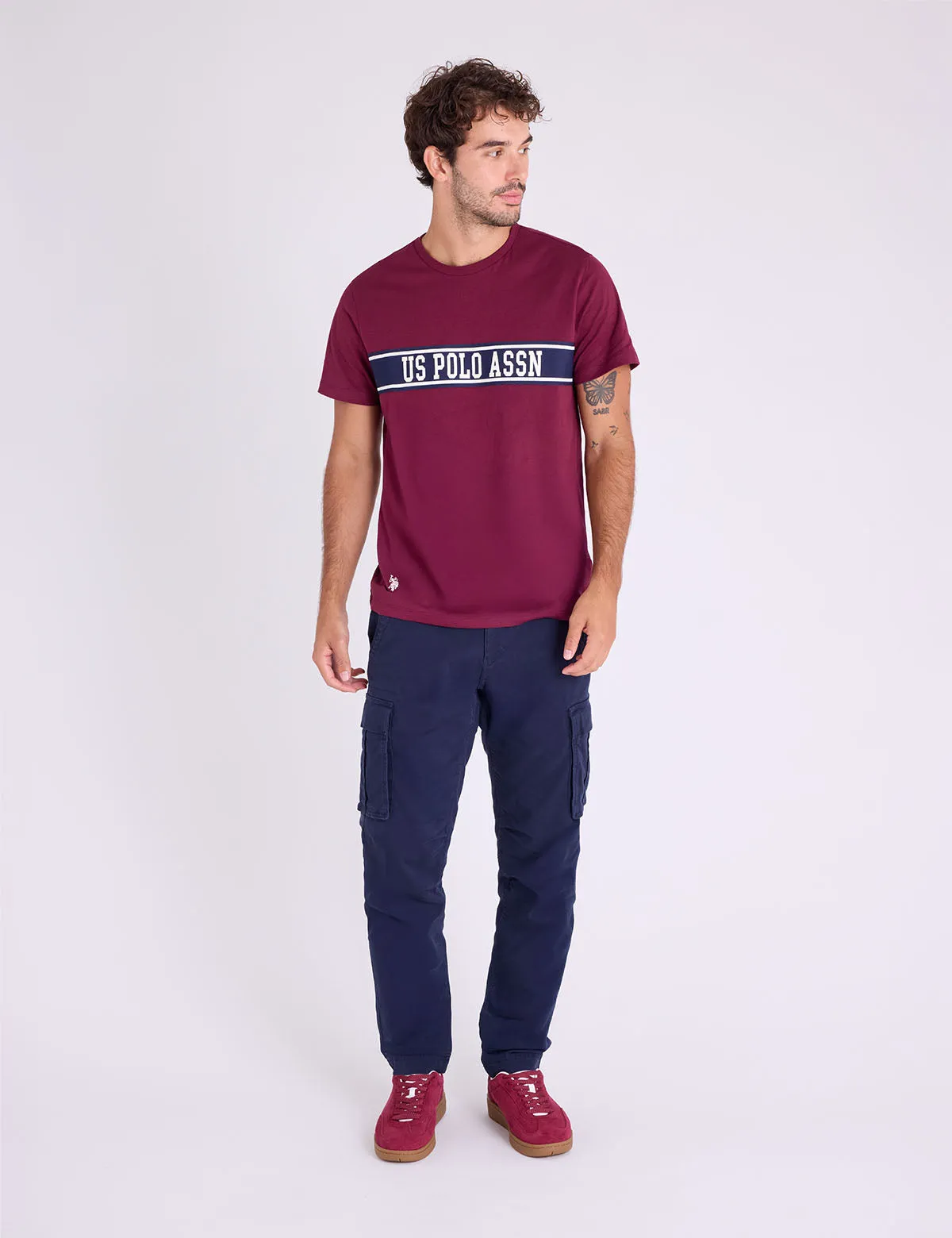 COLOR BLOCK CHEST WORDMARK JERSEY T-SHIRT sold by U.S. Polo Assn. product image thumbnail 3