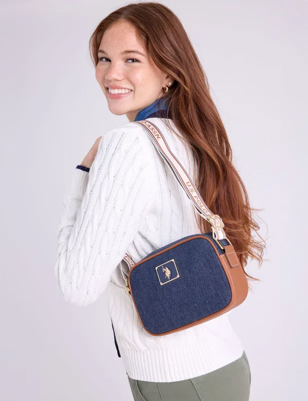 DARK DENIM CROSSBODY BAG sold by U.S. Polo Assn.